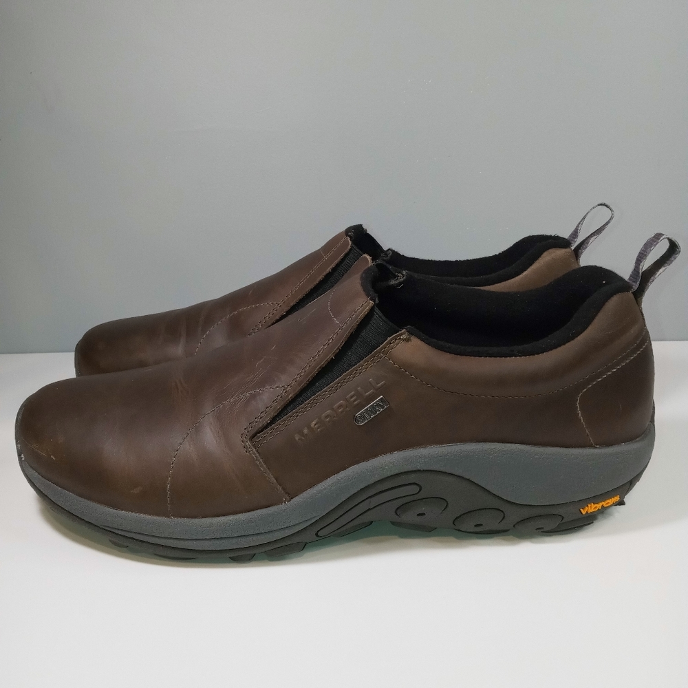 Merrell Mens Jungle Moc Leather Waterproof
